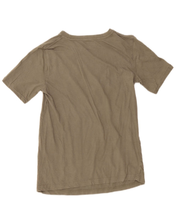 Hurley Boys Graphic T-Shirt Top 12-13 Years Large Khaki Cotton