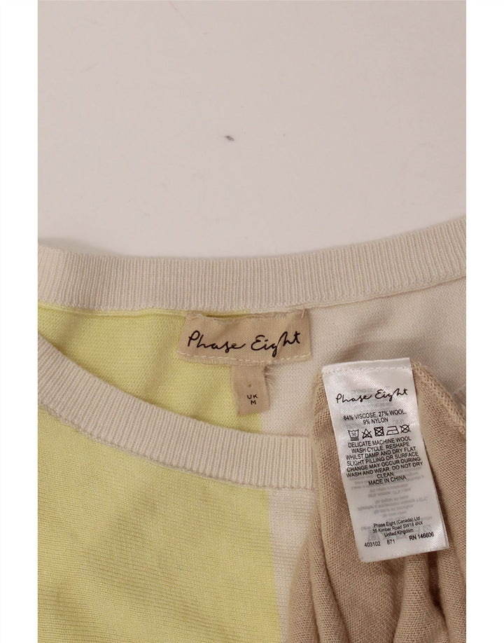 PHASE EIGHT Womens Boat Neck Jumper Sweater UK 14 Medium Multicoloured