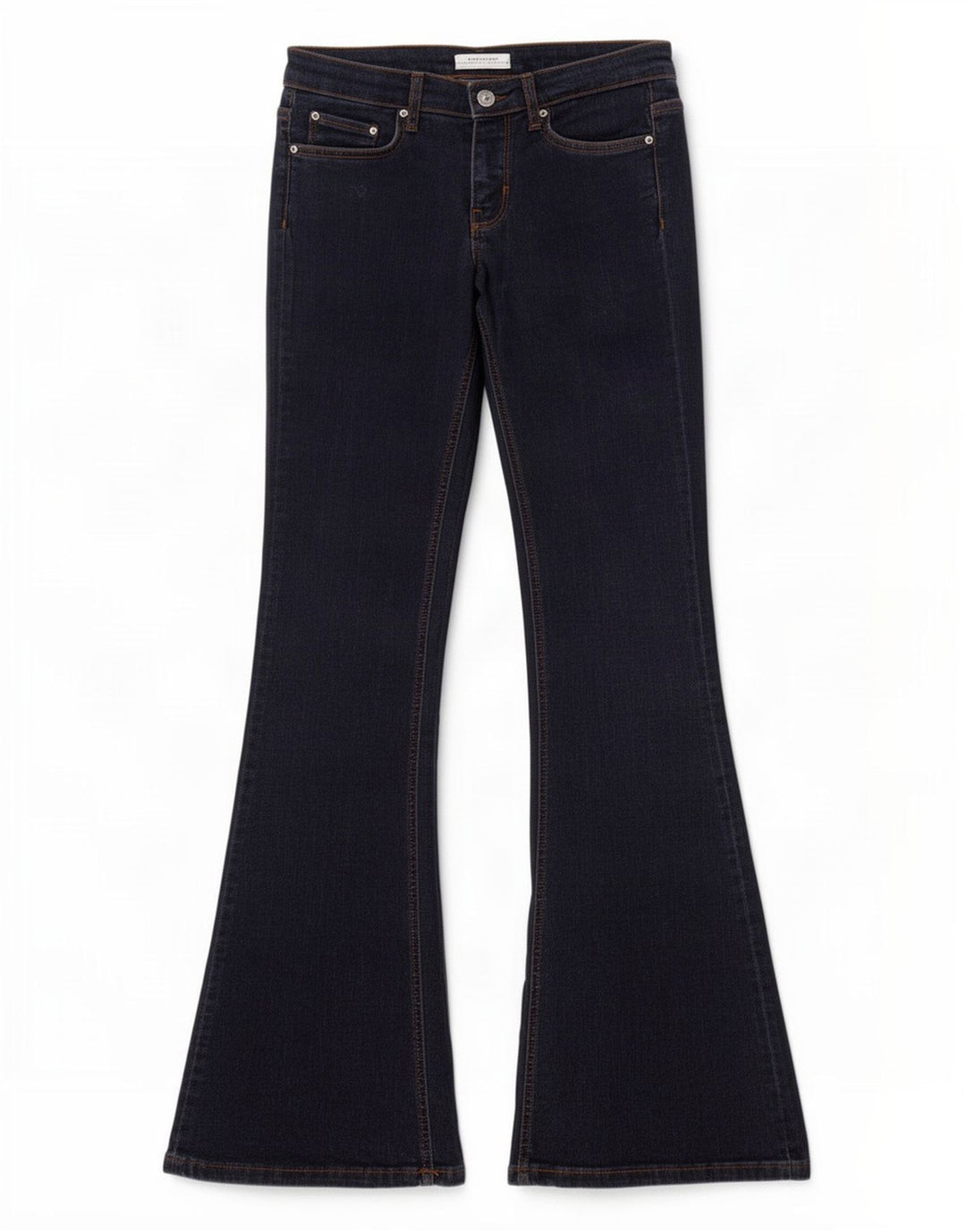 Zara Womens Flared Jeans EU 38 Small W28 L34 Navy Blue