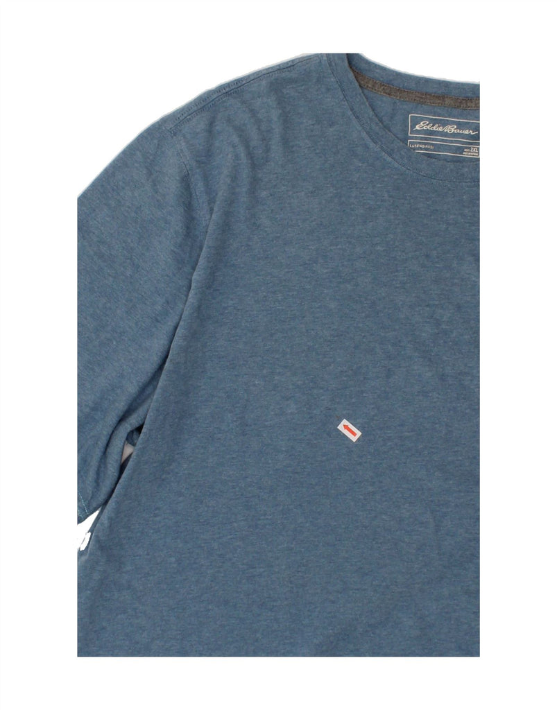 EDDIE BAUER Mens T-Shirt Top 2XL Blue Vintage Eddie Bauer and Second-Hand Eddie Bauer from Messina Hembry 