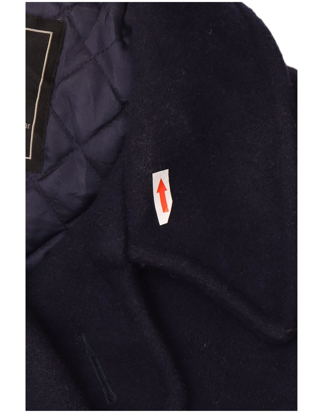 Alpha Industries Womens Oversized Pea Coat UK 10 Small Navy Blue Wool