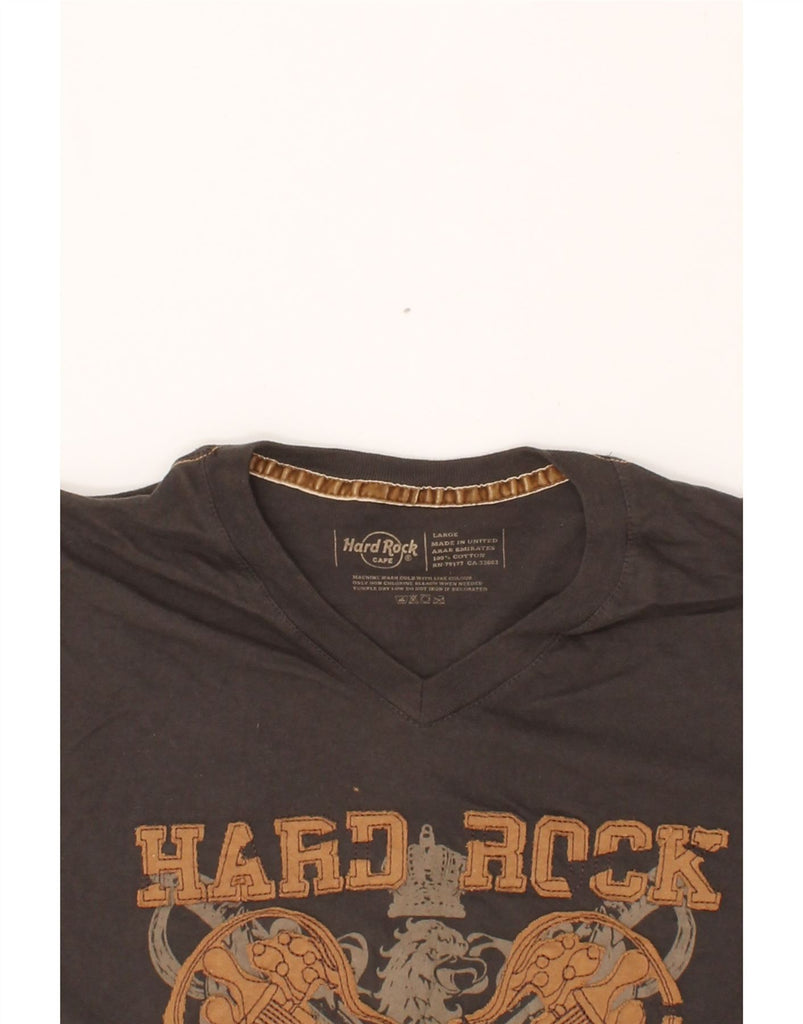HARD ROCK CAFE Mens Munich Graphic T-Shirt Top Large Brown Cotton Vintage Hard Rock Cafe and Second-Hand Hard Rock Cafe from Messina Hembry 