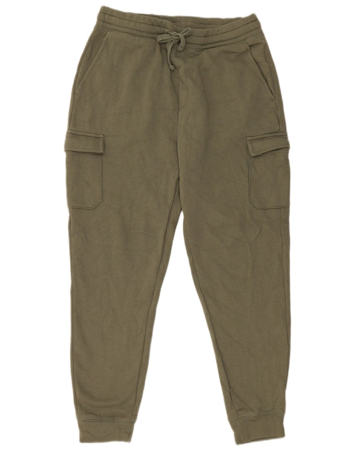 Gap Mens Cargo Tracksuit Trousers Joggers Medium  Khaki Cotton