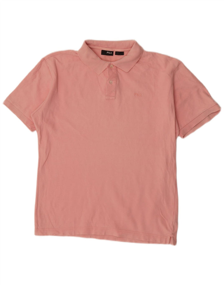Fila Mens Polo Shirt XL Pink