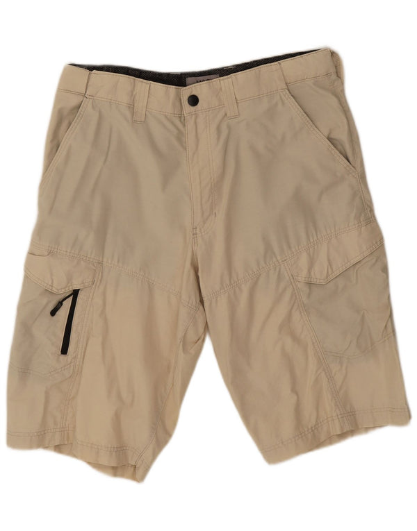 Marks & Spencer Mens Cargo Shorts W32 Medium Beige Cotton