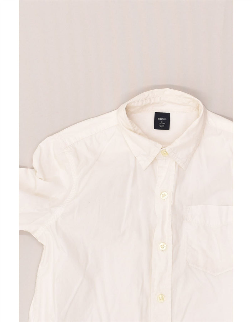 GAP Boys Shirt 8-9 Years White Cotton | Vintage Gap | Thrift | Second-Hand Gap | Used Clothing | Messina Hembry 