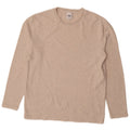 Zara Mens Top Long Sleeve Medium Beige Polyester