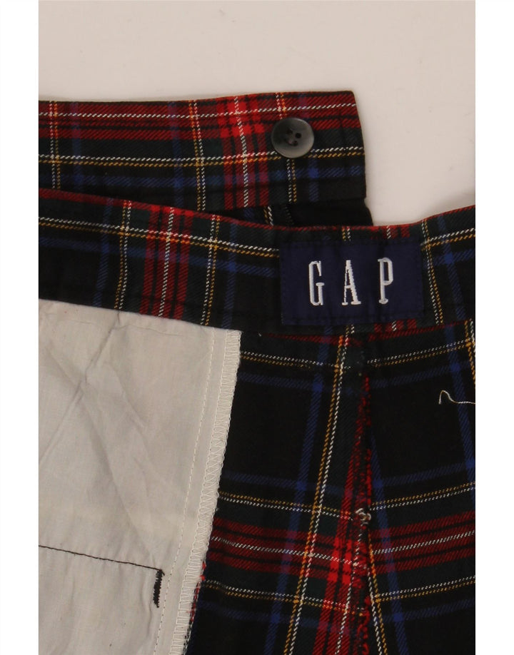 Gap Mens Pegged Chino Shorts W30 Medium Black Check