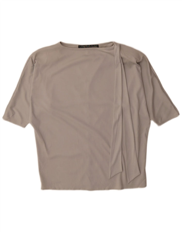 Vintage Womens Blouse Top UK 18 XL Grey