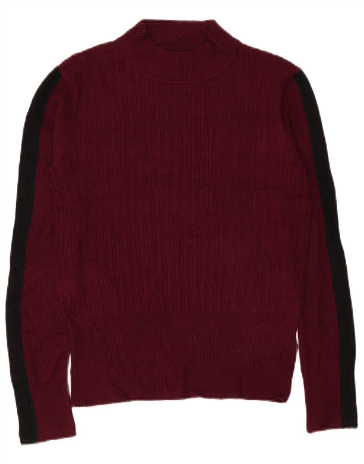 Marks & Spencer Womens Turtle Neck Jumper Sweater UK 10 Small Purple