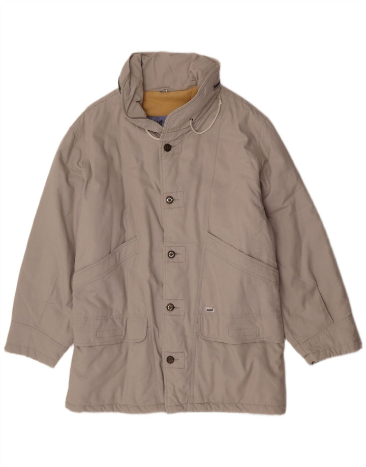 C&A Mens Hooded Loose Fit Windbreaker Jacket EU 48 Medium Beige Classic