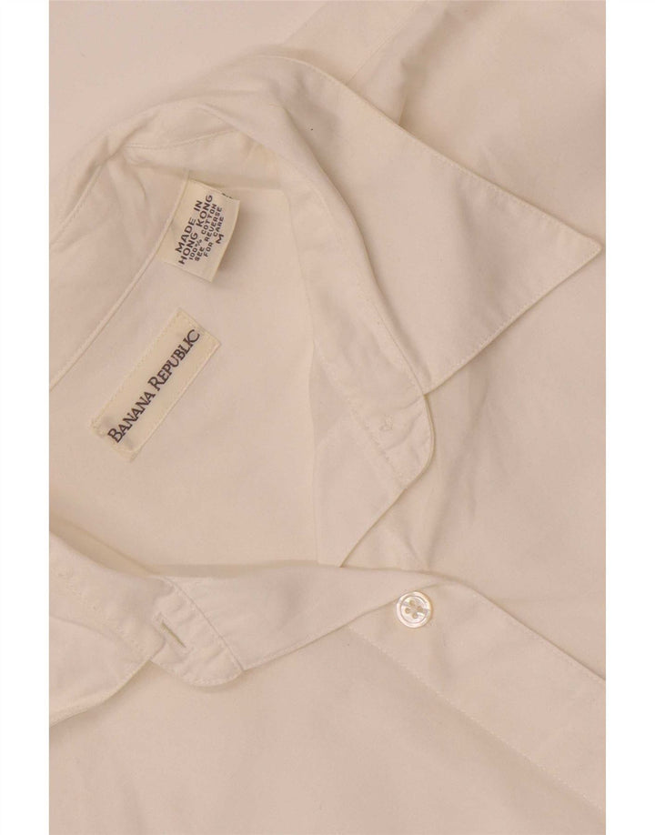Banana Republic Womens Oversized Shirt UK 14 Medium White Cotton