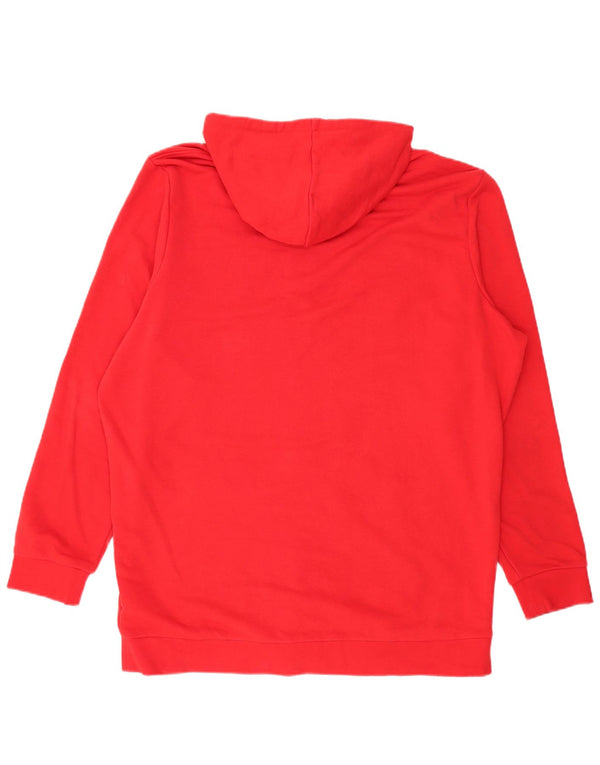 Jako Mens Zip Hoodie Sweater 3XL Red Cotton