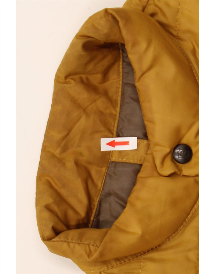 Massimo Dutti Mens Liner Padded Gilet UK 36 Small Yellow Polyester