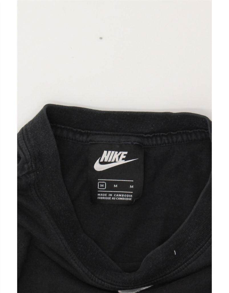 NIKE Mens Graphic T-Shirt Top Medium Black Cotton Vintage Nike and Second-Hand Nike from Messina Hembry 