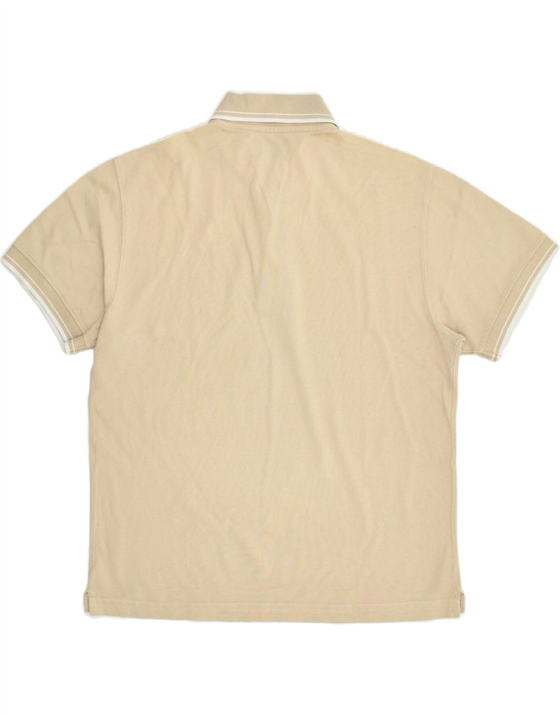 GAS Mens Polo Shirt Small Beige Cotton | Vintage Gas | Thrift | Second-Hand Gas | Used Clothing | Messina Hembry 