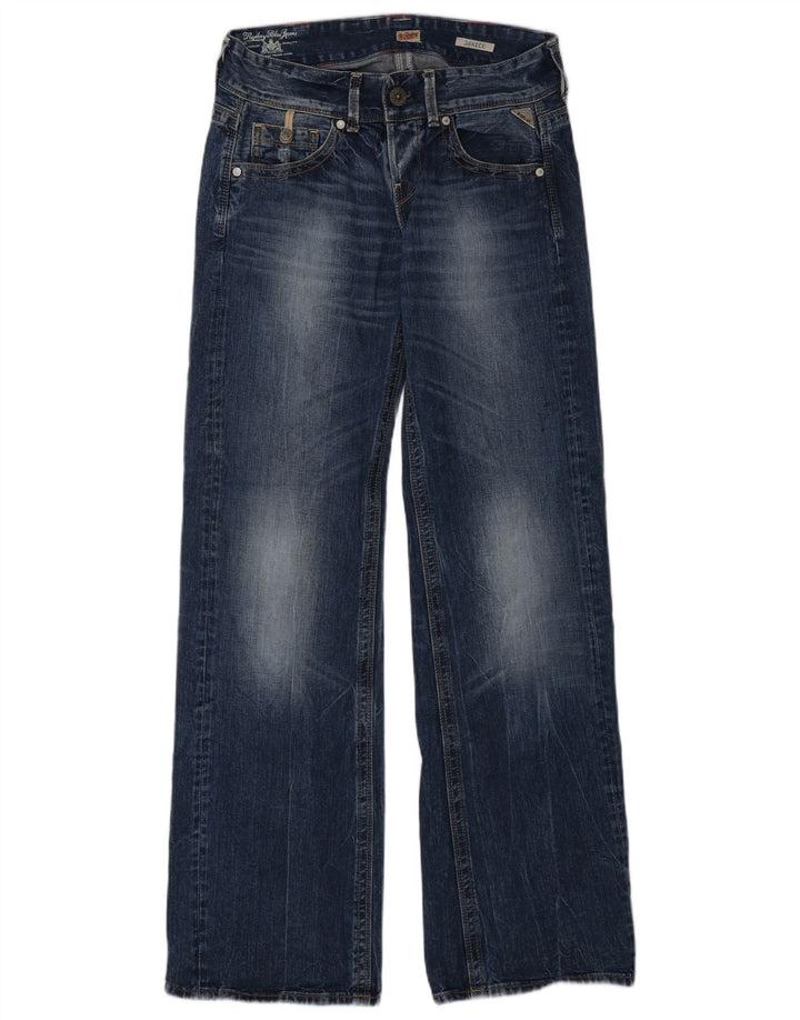 Replay Womens Janice Bootcut Jeans W27 L34 Blue Cotton