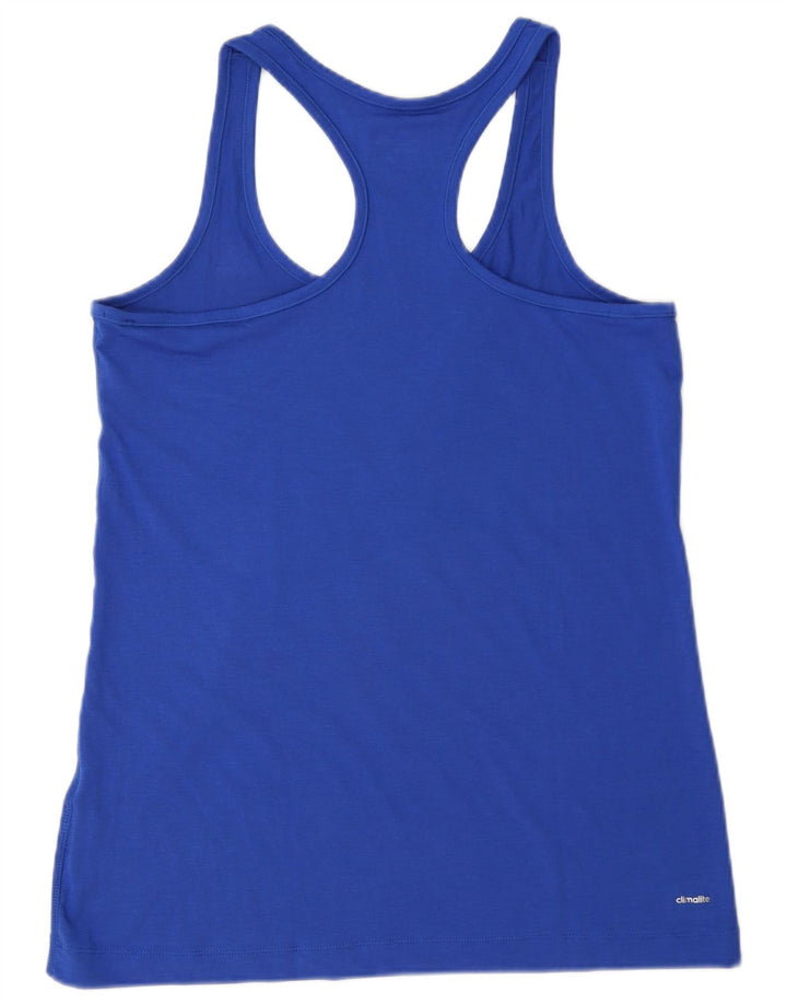 Adidas Womens Climalite Vest Top UK 12/14 Medium Blue