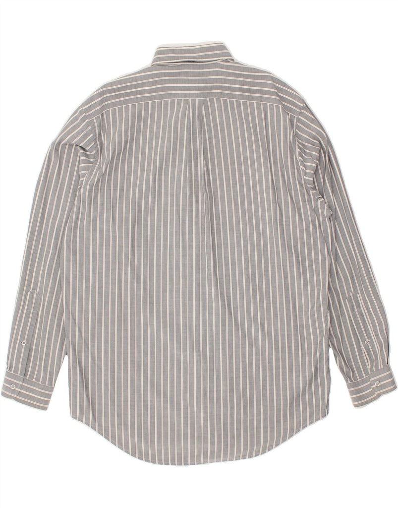 MARLBORO CLASSICS Mens Shirt XL Grey Striped Cotton | Vintage Marlboro Classics | Thrift | Second-Hand Marlboro Classics | Used Clothing | Messina Hembry 