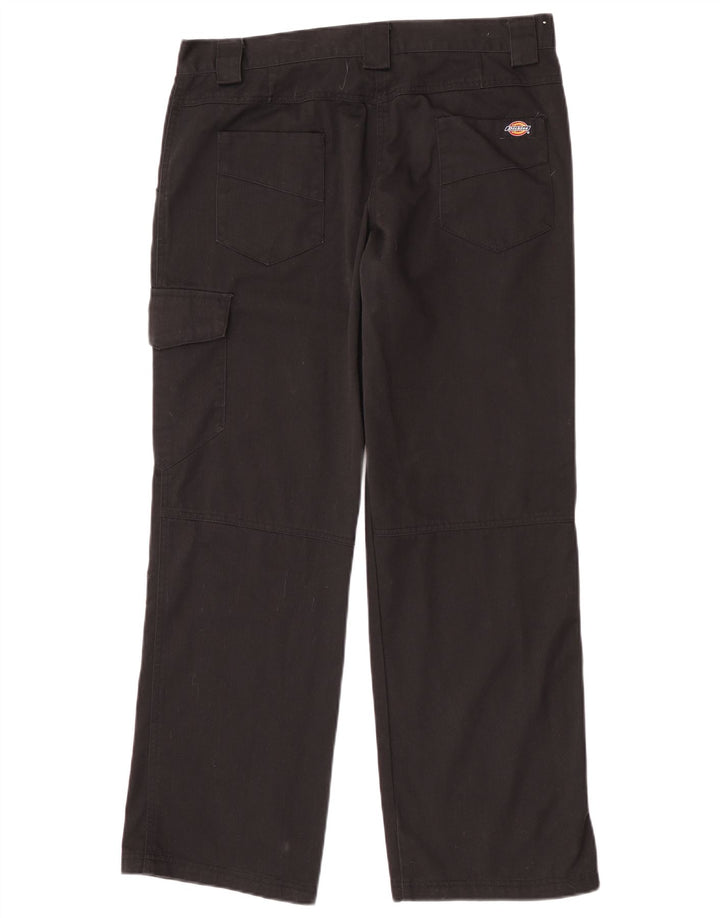 Dickies Womens Straight Cargo Trousers UK 14 Large W32 L30 Black Polyester
