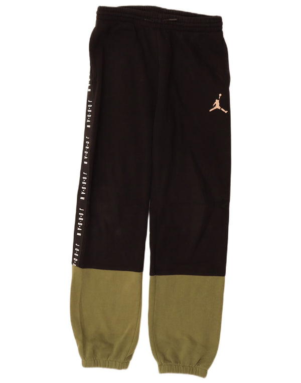Jordan Boys Tracksuit Trousers Joggers 13-14 Years XL Black Colourblock