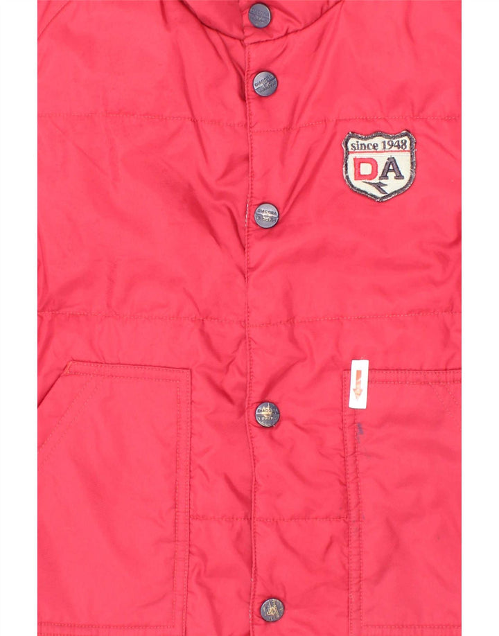 Diadora Boys Padded Gilet 7-8 Years Medium Red Polyester