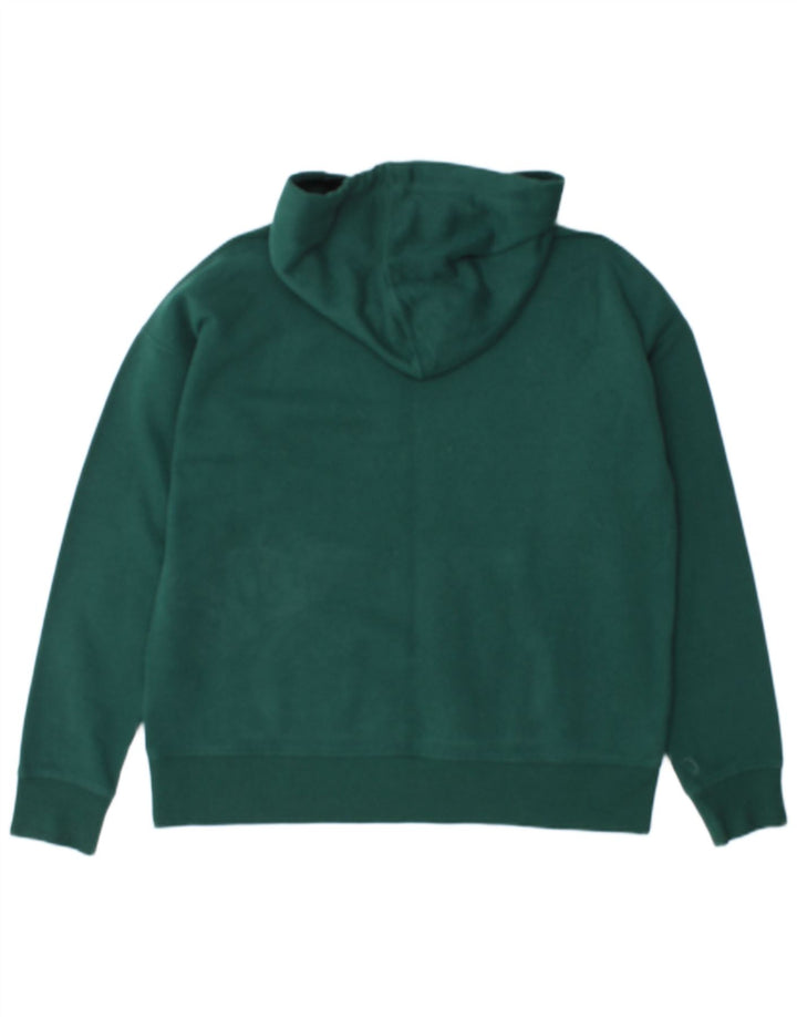 Dkny Mens Graphic Hoodie Jumper Medium Green Cotton