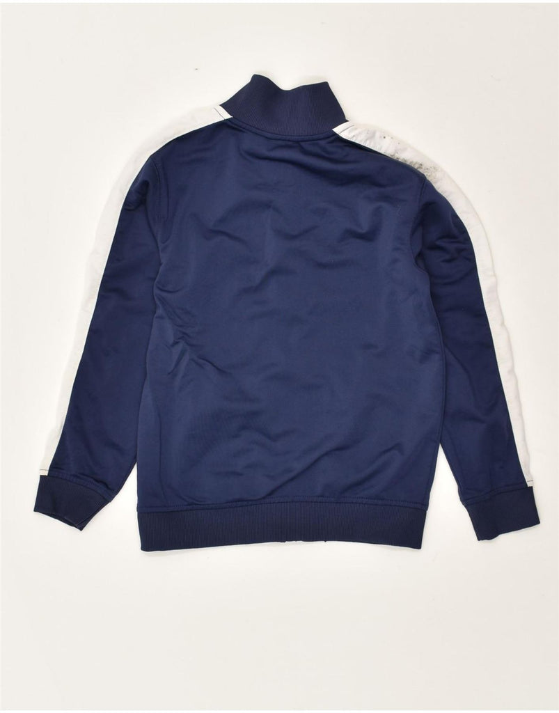 PUMA Boys Tracksuit Top Jacket 7-8 Years Navy Blue Colourblock Polyester | Vintage Puma | Thrift | Second-Hand Puma | Used Clothing | Messina Hembry 