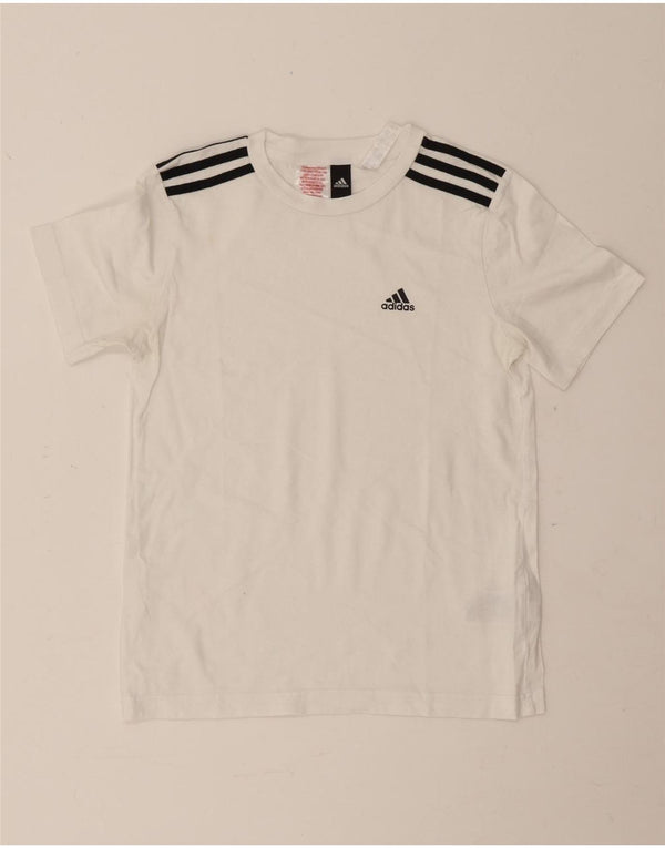 Adidas Boys T-Shirt Top 11-12 Years White Cotton