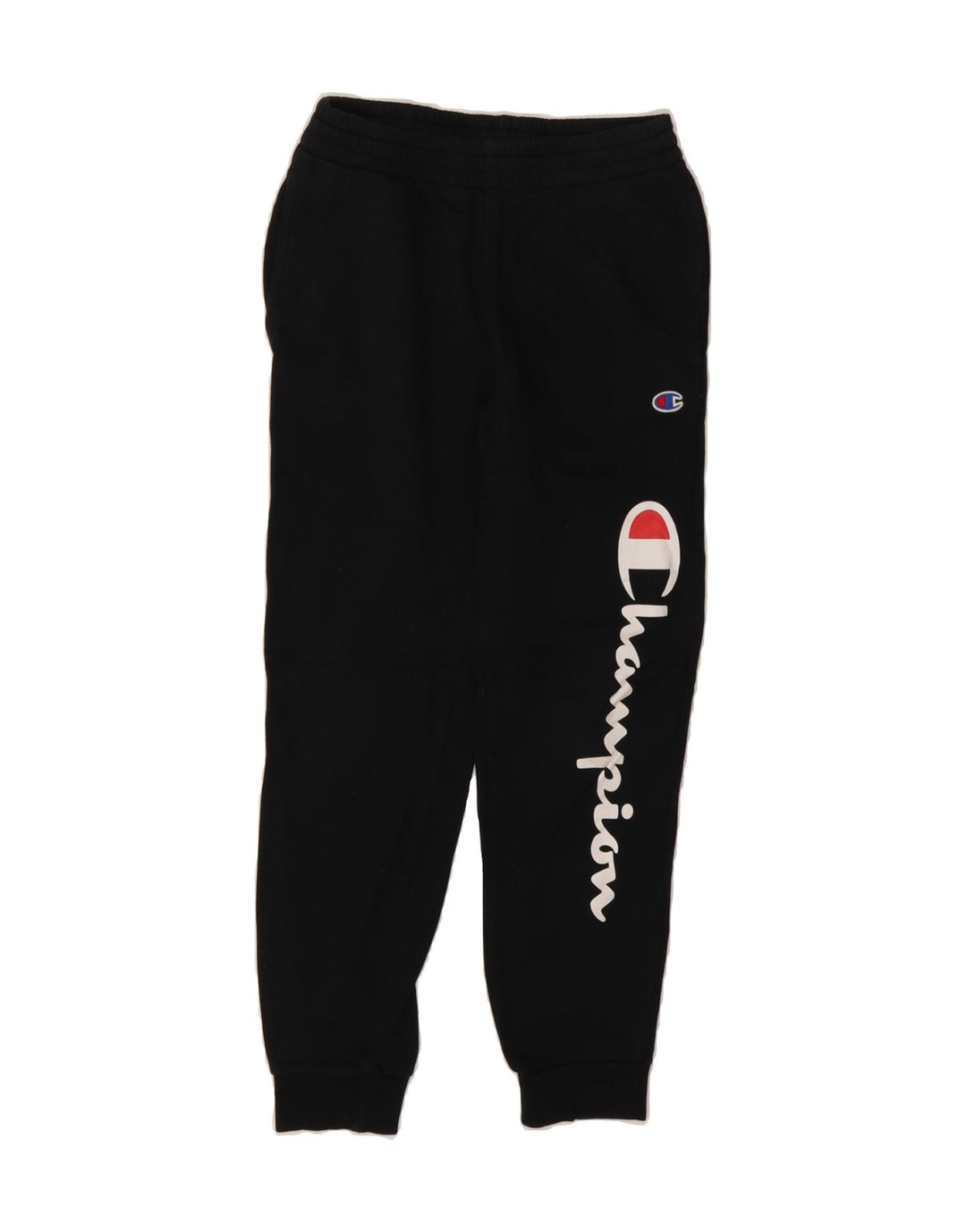CHAMPION Boys Graphic Tracksuit Trousers Joggers 9-10 Years Medium Black Vintage Champion and Second-Hand Champion from Messina Hembry 