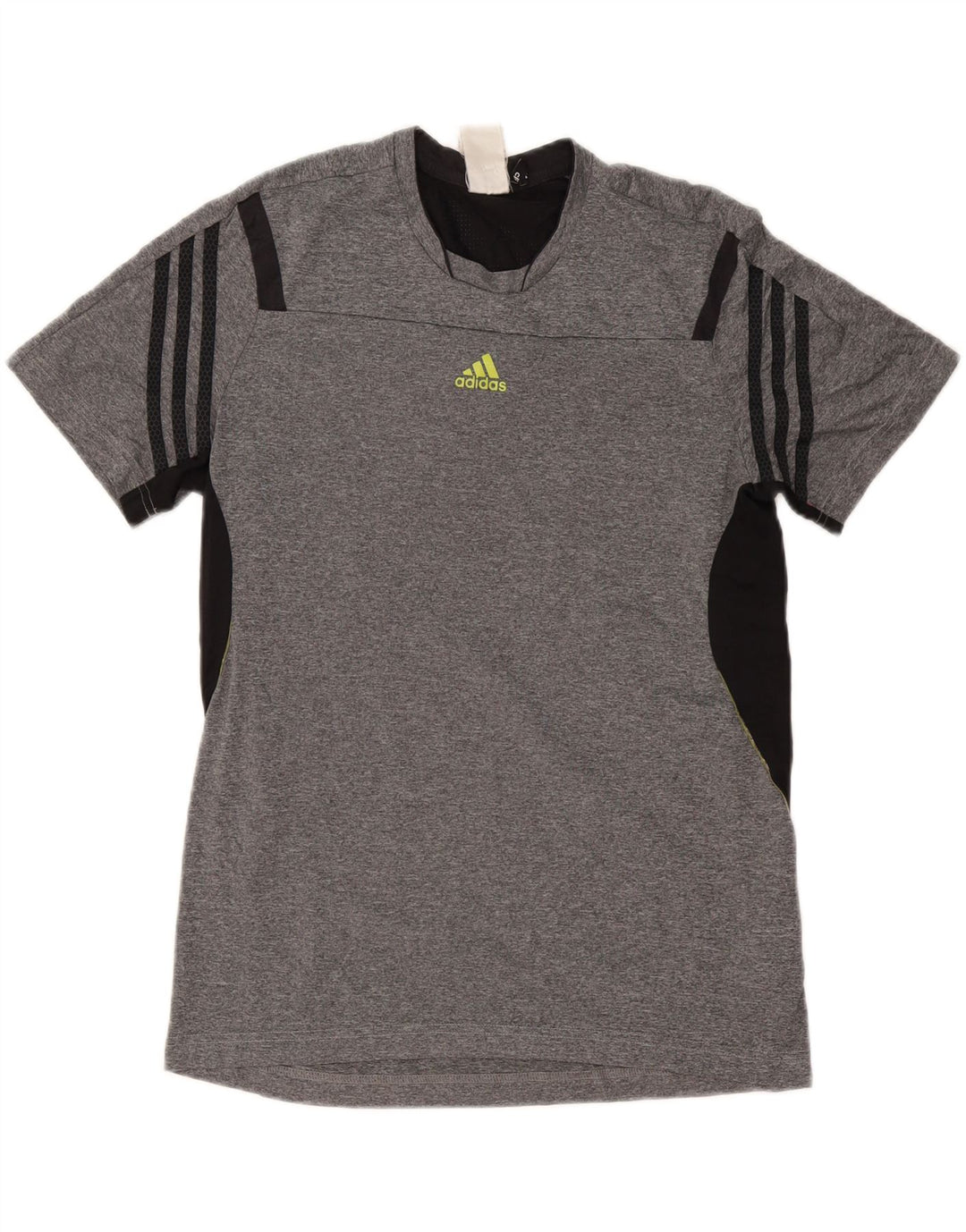 ADIDAS Mens Climacool T-Shirt Top Medium Grey Colourblock Polyester