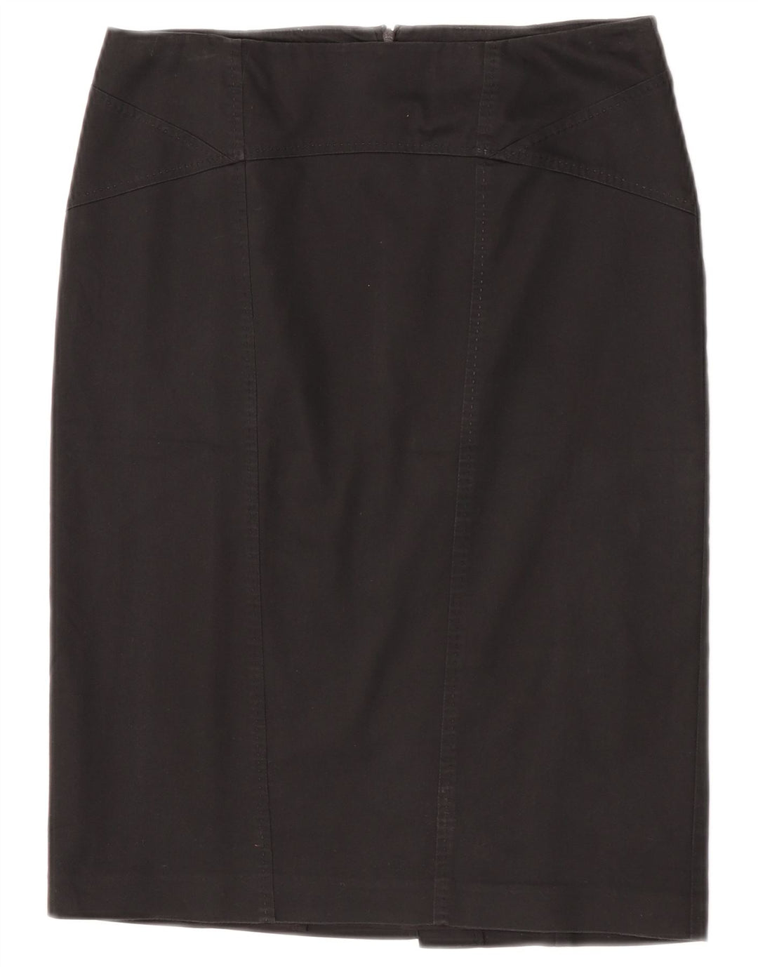 Oasis Womens Pencil Skirt UK 12 Medium W30 Black Cotton