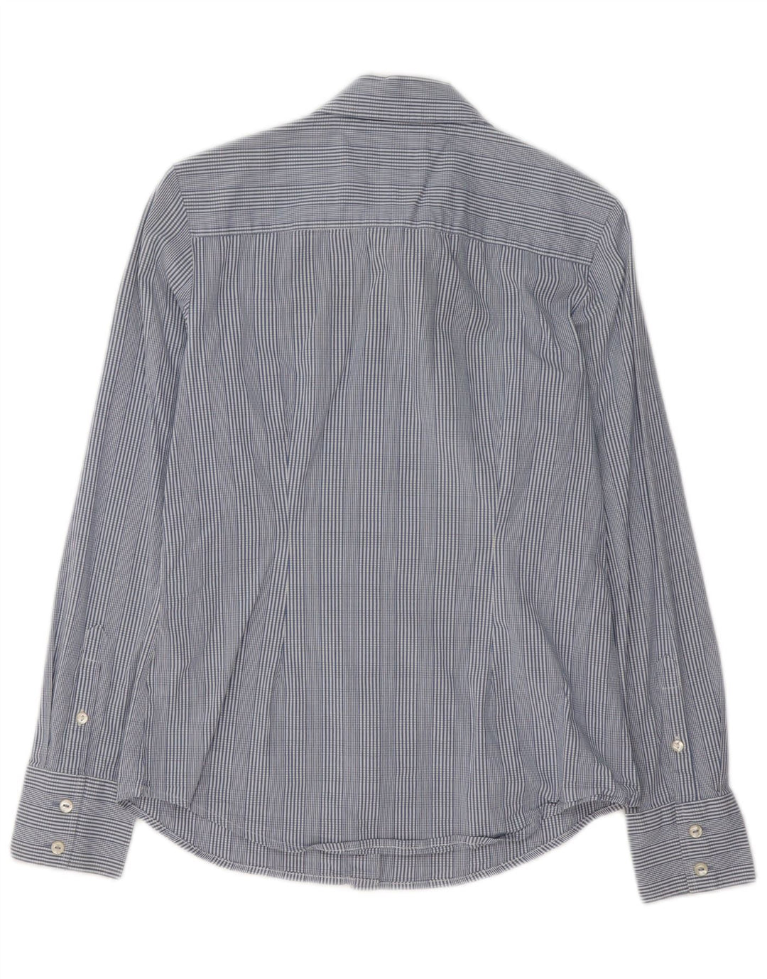 Tommy Hilfiger Womens Shirt UK 14 Medium Blue Check Cotton