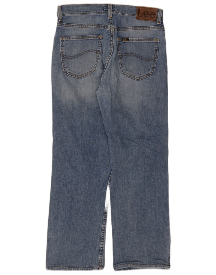 Lee Mens Brooklyn Straight Jeans W31 L27 Blue Cotton