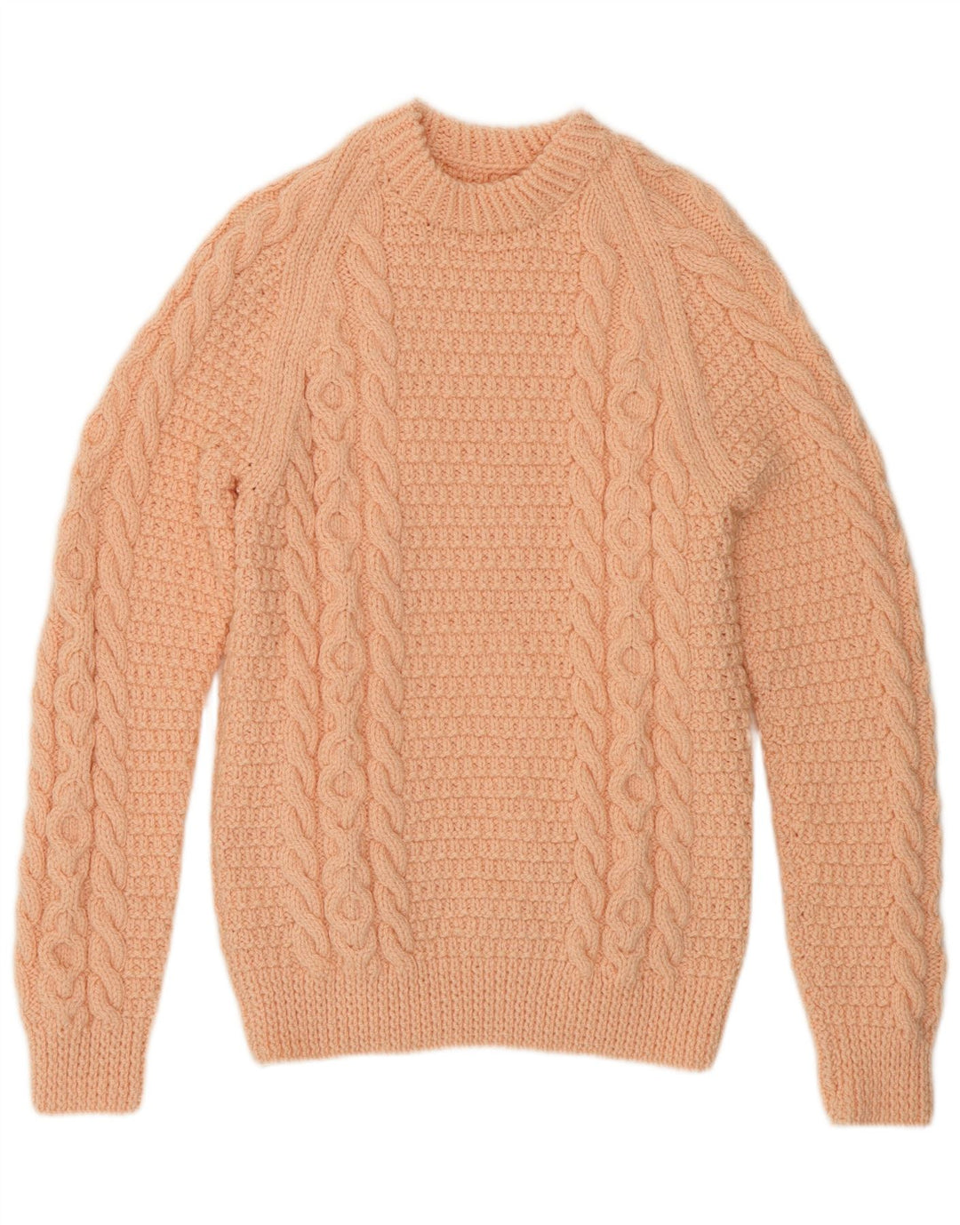 VINTAGE Womens Crew Neck Jumper Sweater UK 12 Medium Pink