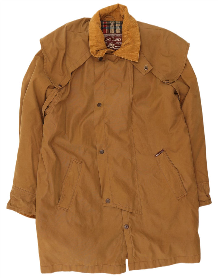 Marlboro Classics Mens Capelet Coat UK 40 Large Beige Cotton