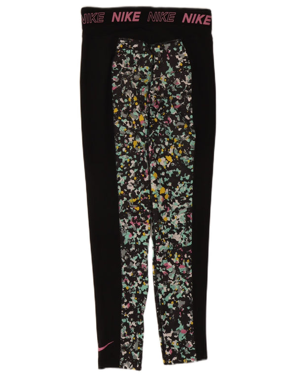Nike Girls Graphic Leggings 12-13 Years Large Multicoloured Camouflage