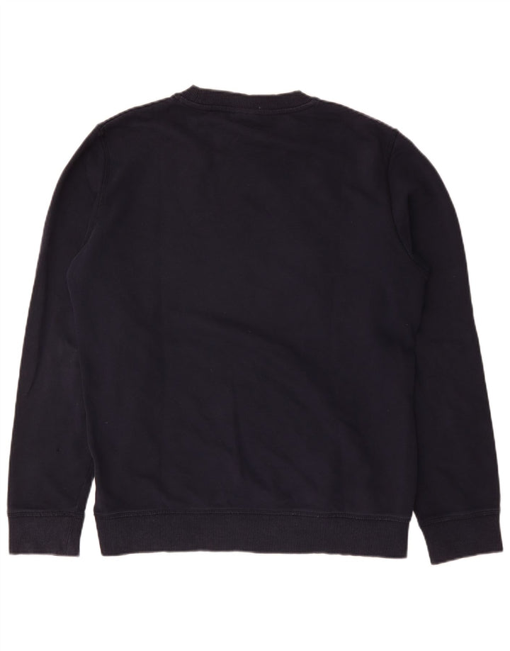 Napapijri Mens Graphic Sweatshirt Jumper Medium Navy Blue Camouflage Cotton