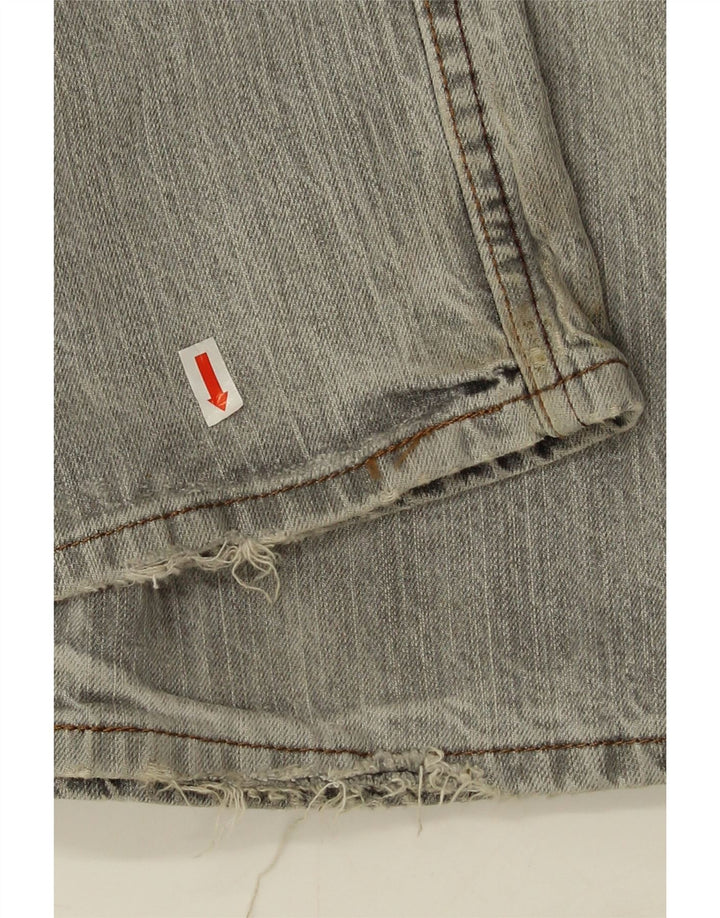 Marks & Spencer Mens Straight Jeans W34 L33 Grey Cotton