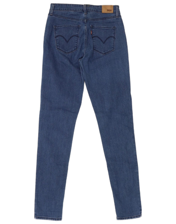 Levi's Womens High Rise Skinny Jeans W26 L30 Blue Cotton