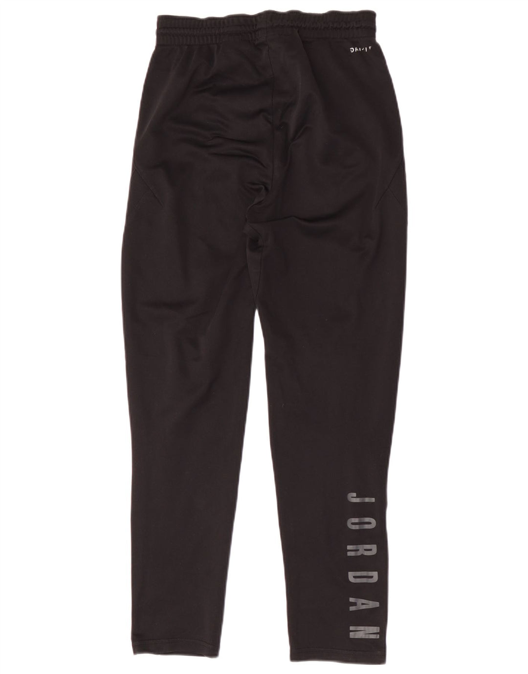 Jordan Boys Dri Fit Tracksuit Trousers 12-13 Years Large Black Polyester