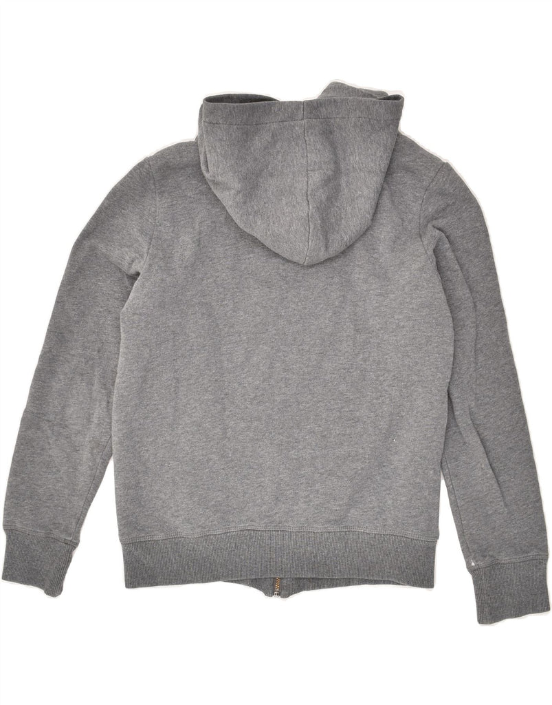 CONVERSE Womens Zip Hoodie Sweater UK 14 Medium Grey Cotton | Vintage Converse | Thrift | Second-Hand Converse | Used Clothing | Messina Hembry 