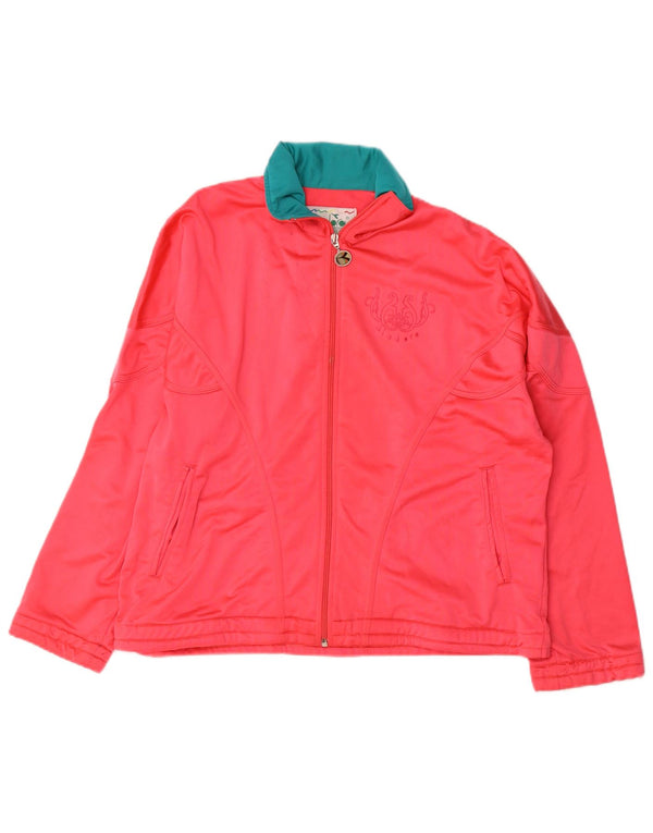 Diadora Mens Graphic Loose Fit Full Tracksuit UK 34 XS  Pink Colourblock