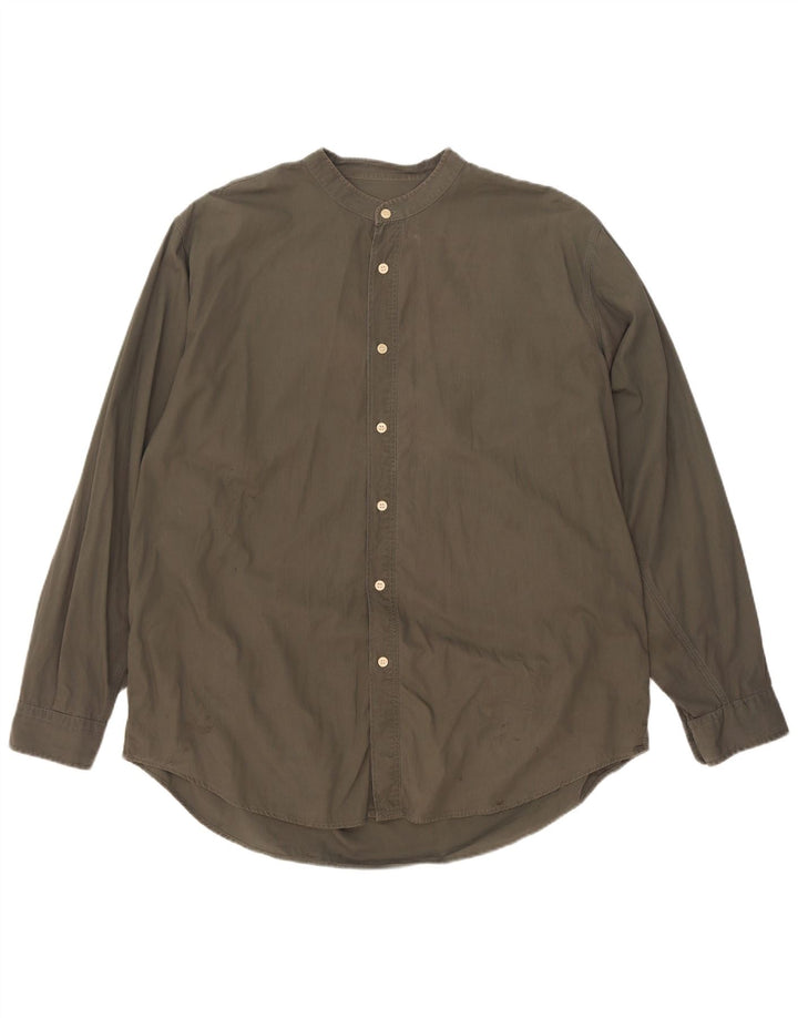 Rifle Mens Shirt XL Khaki Cotton