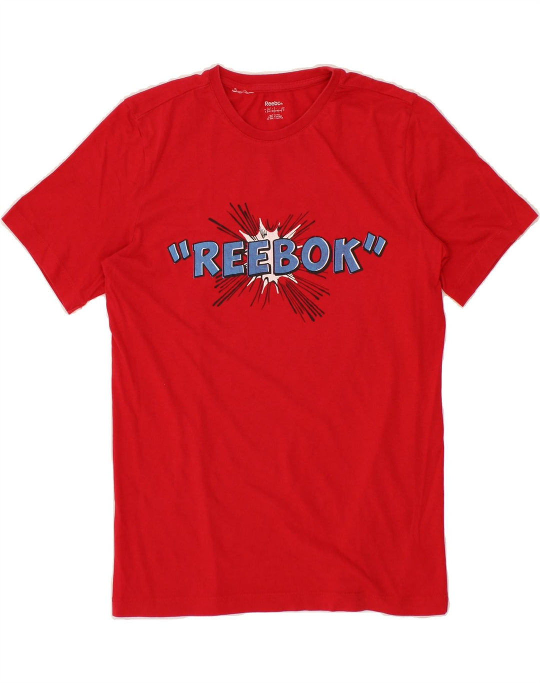 REEBOK Boys Graphic T-Shirt Top 13-14 Years  Red Cotton Vintage Reebok and Second-Hand Reebok from Messina Hembry 