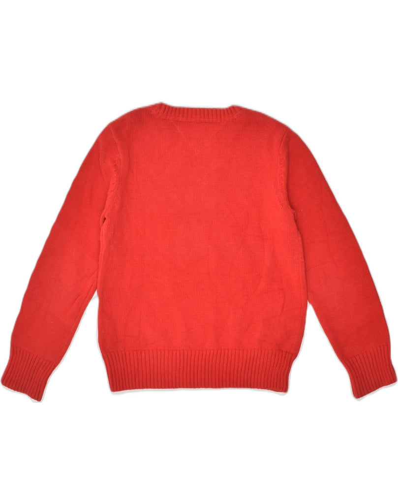 TOMMY HILFIGER Boys Crew Neck Jumper Sweater 5-6 Years Red Cotton | Vintage Tommy Hilfiger | Thrift | Second-Hand Tommy Hilfiger | Used Clothing | Messina Hembry 