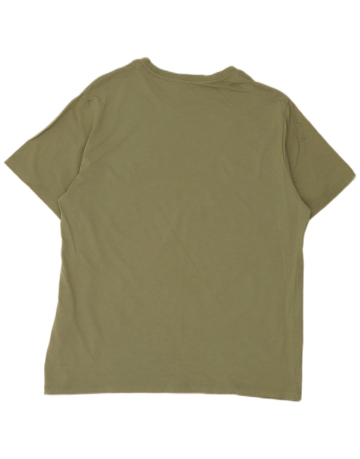 LEVI'S Mens Graphic T-Shirt Top XL Green Cotton