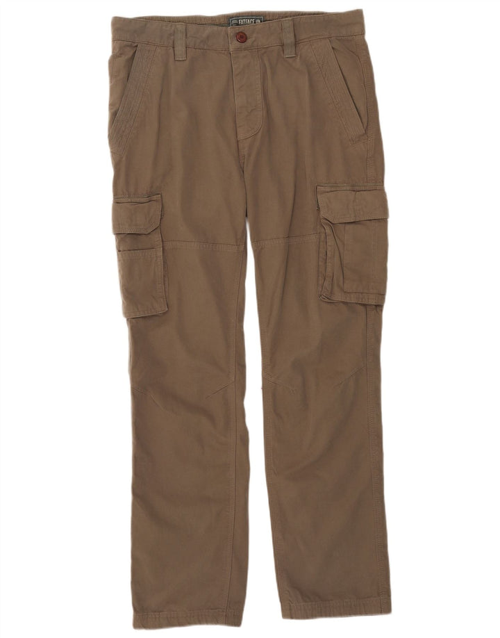 Fat Face Mens Straight Cargo Trousers W34 L31 Khaki