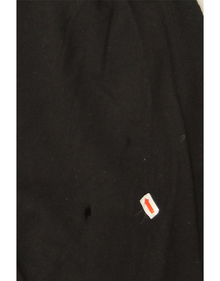 Cos Womens Oversized Open Cardigan Sweater UK 6 XS Black Wool