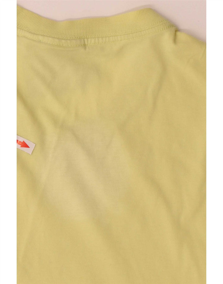 Adidas Mens T-Shirt Top Small Yellow